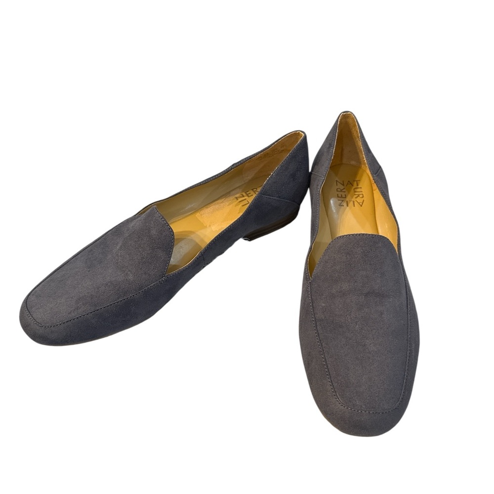 Grey Suede Women's Loafers